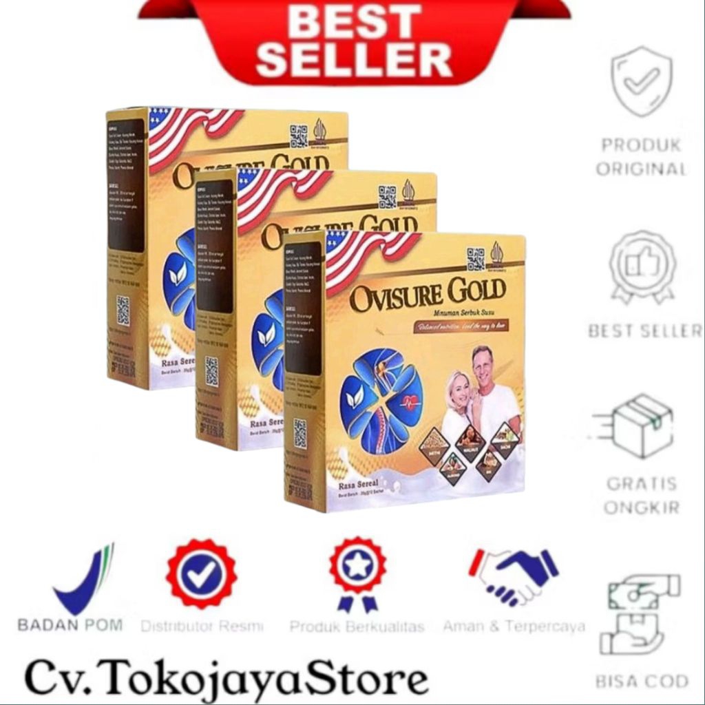 

PROMO 3 BOX OVISURE GOLD ASLI ORIGINAL MILK SUSU VITAMIN TULANG DAN SENDI