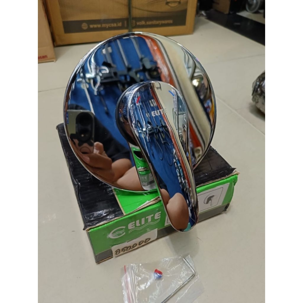 Kran Tanam Panas Dingin Kuningan Elite E-3303 / Kran Tanam Wall Shower Mixer ELITE