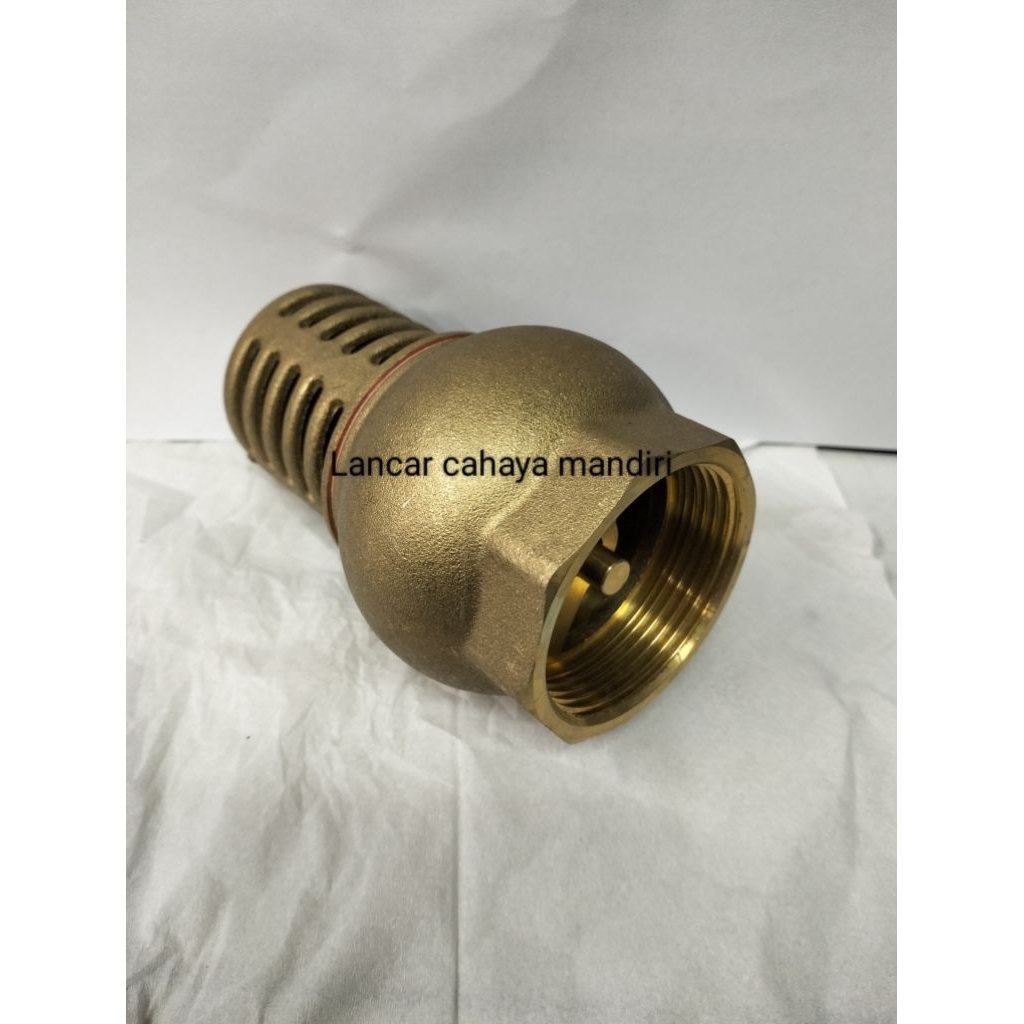 Foot klep Gentong PN16 - Foot Valve Kuningan 1" inch PN 16