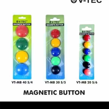 

V-TEC MAGNETIC BUTTON isi 5 pcc VT-MB 30 s/5 isi 6 pcs VT-MB 20 s/6