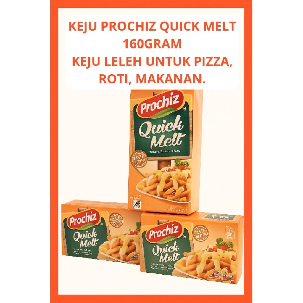 

Keju Prochiz Quick Melt 160g – Keju Leleh Cepat Meleleh untuk Masakan