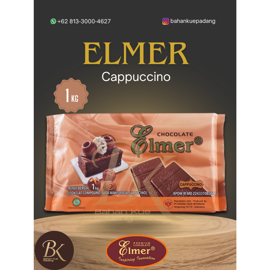 

Elmer Compound Cappuccino – Cokelat Compound Rasa Cappuccino 1 Kg (Kemasan Pabrik)