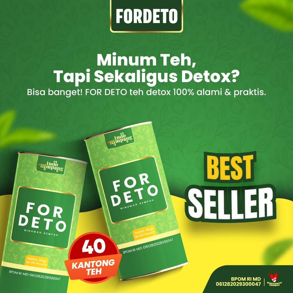 

Paket 2 Kaleng - Teh Detox For Deto Tea Herbal Detox Sistem Pencernaan Dengan Mengkudu Kunyit Dan Temulawak