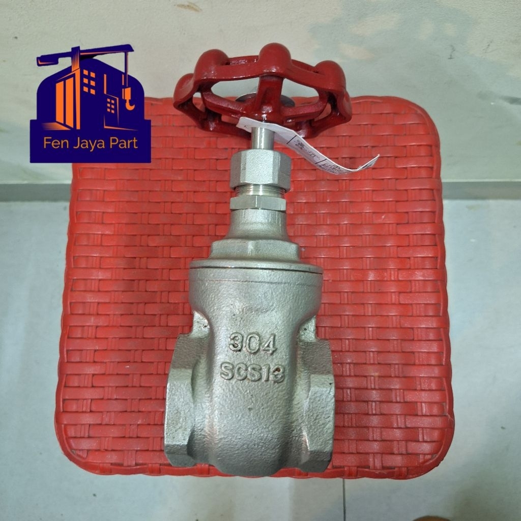 GATE VALVE KITZ STAINLESS 1-1/4"/INCH / INCH STAINLESS 100 % ( ORI )