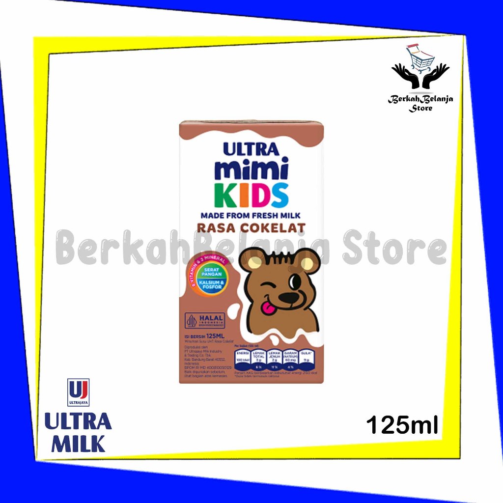 

Ultra Mimi Susu UHT 125ml Chocolate 1 Karton (40 Pcs)