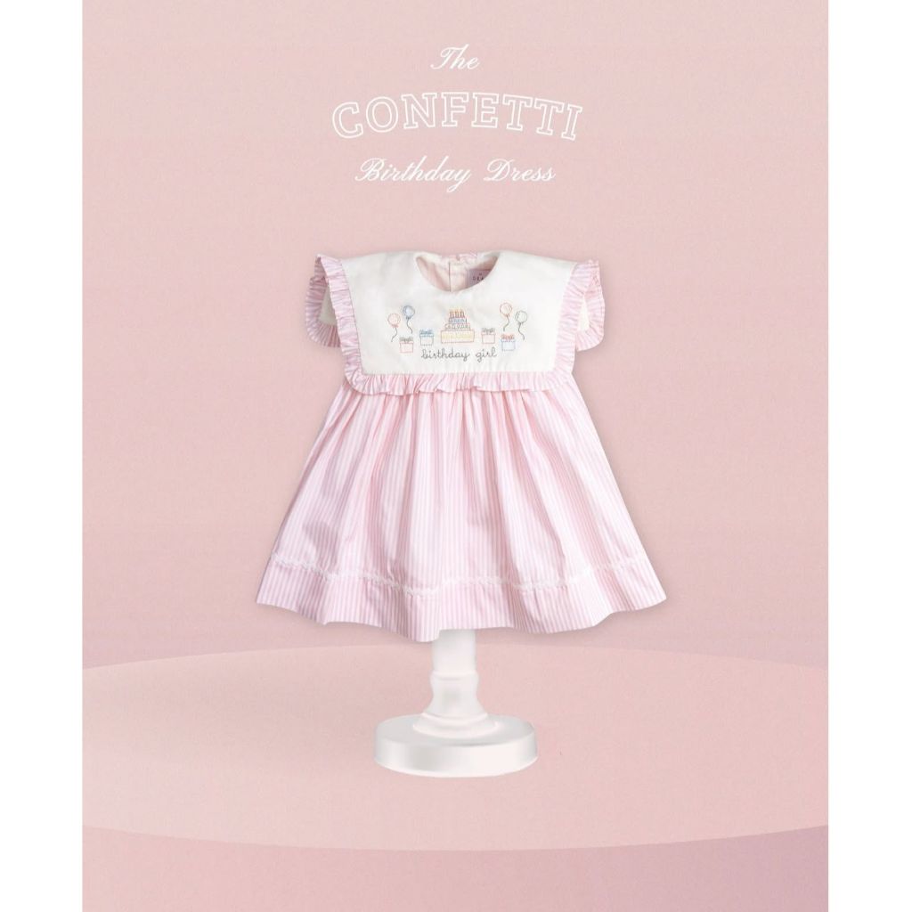 PRELOvED Baju Anak perempuan - Dear GG Birthday Pink Size 3 Years LD sekitar 60 Cm