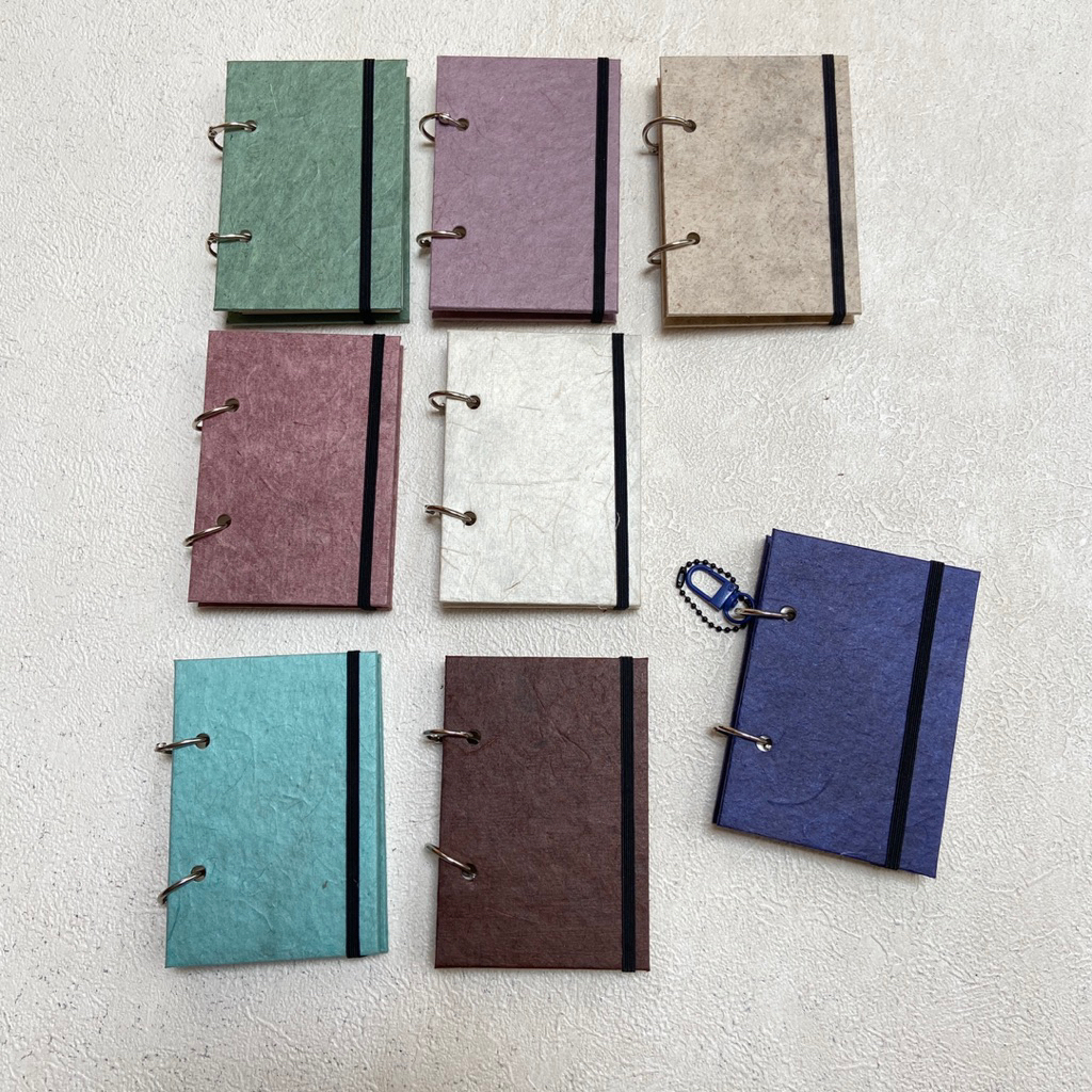 

A7 Refillable Notebook (ring) by Rebco, / memo book / notebook keychain / notepad / flashcard