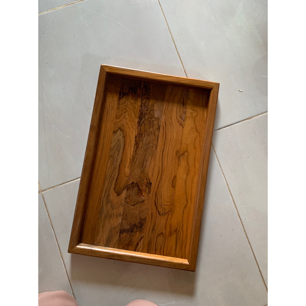 Nampan Kayu - Baki Jati TERMURAH estetik full kayu tanpa triplek | rumah tangga | caffe