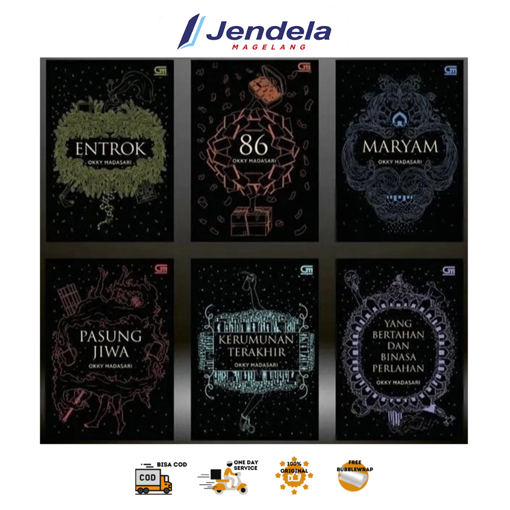 Buku Novel Entrok Kumpulan Novel Entrok, Maryam, Pasung Jiwa, 86, Kerumunan Terakhir by Okky Puspa M