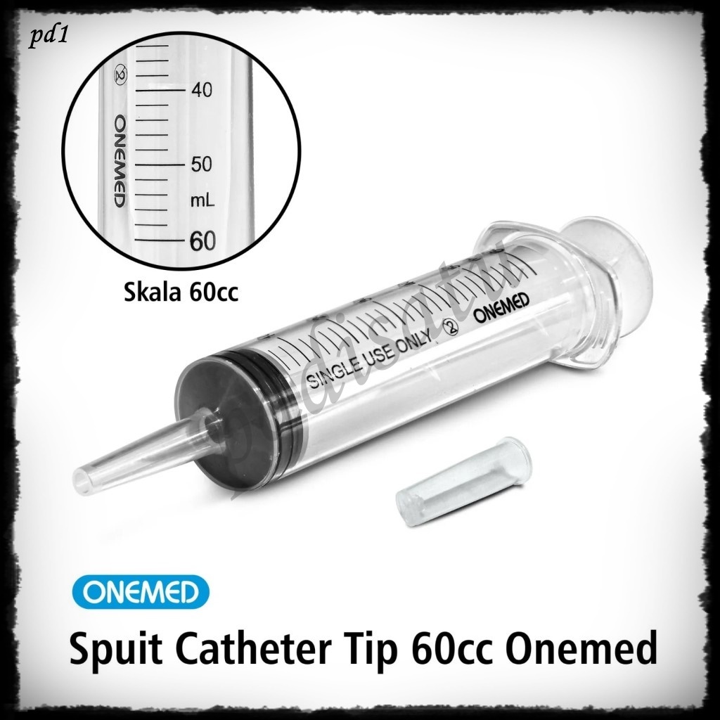 Feeding Syringe 50-60 cc Spuit 50-60 cc Suntikan 50-60 ml Lubang Tengah Refill Tinta Refill Parfum