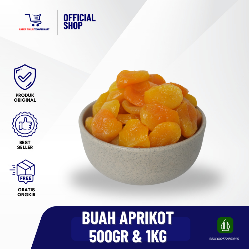 

BUAH APRIKOT KUALITAS PREMIUM/ DRIED APRICOT / 500GR DAN 1KG