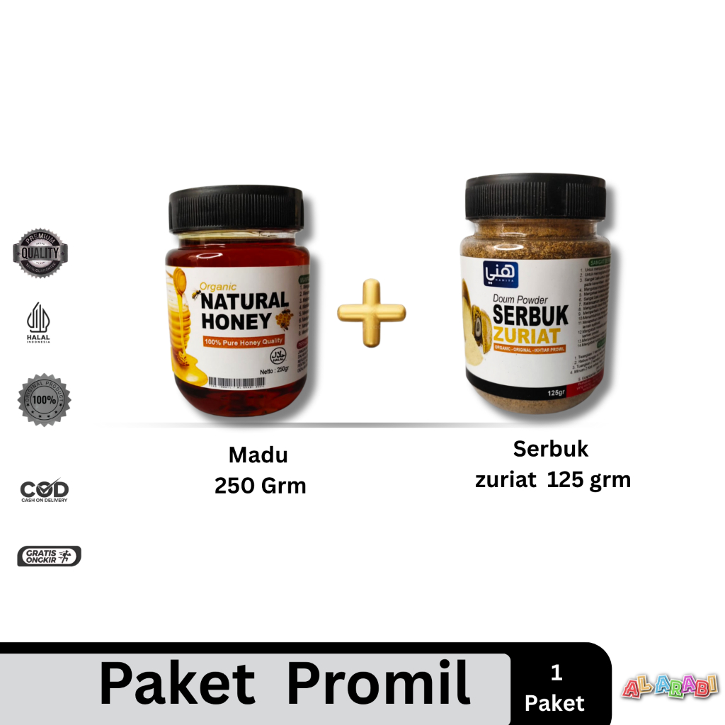 

Paket Promil Serbuk Zuriat Dan Madu promil murni.