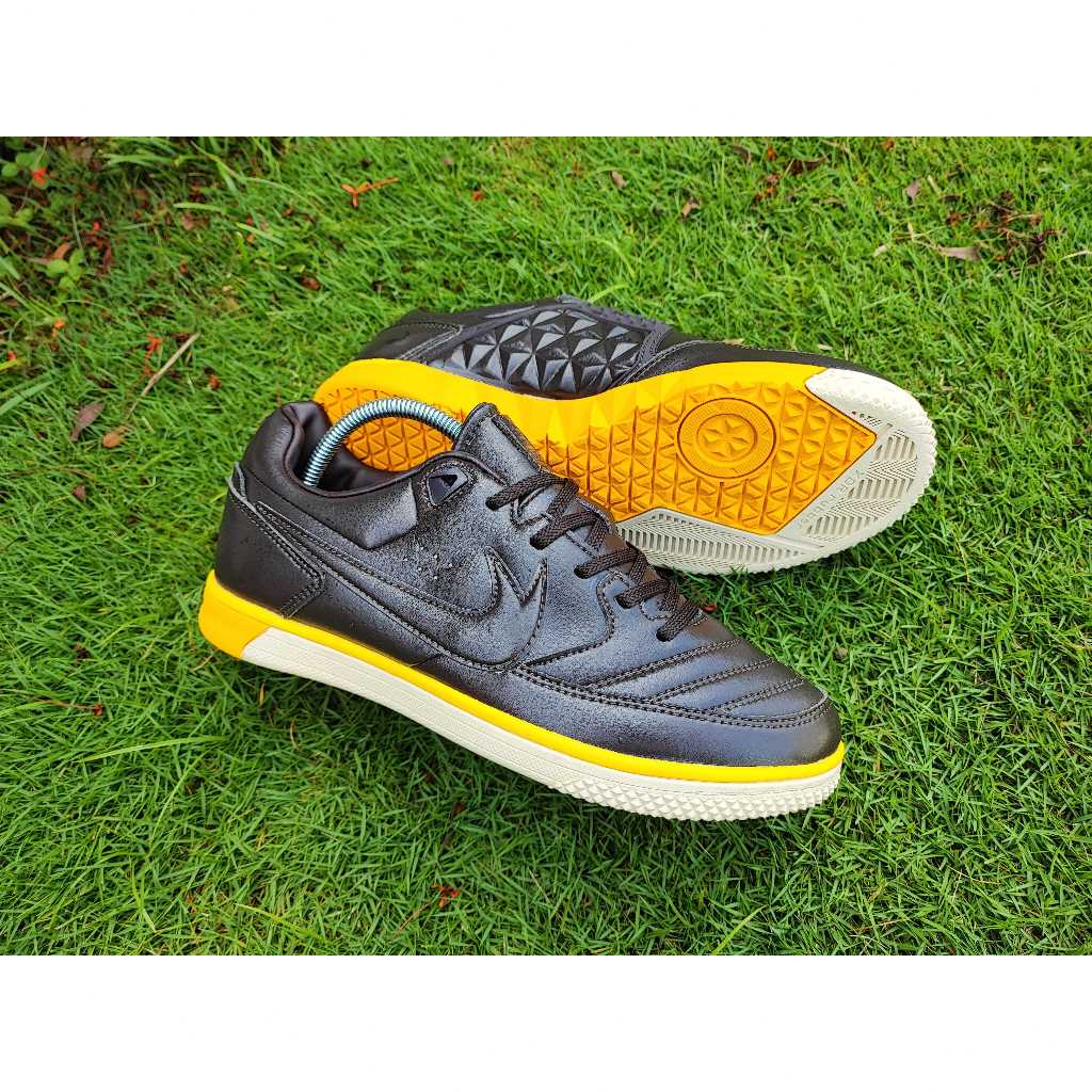 Sepatu Futsal 5 StreetGato IC - Black Amarillo Beige - COD