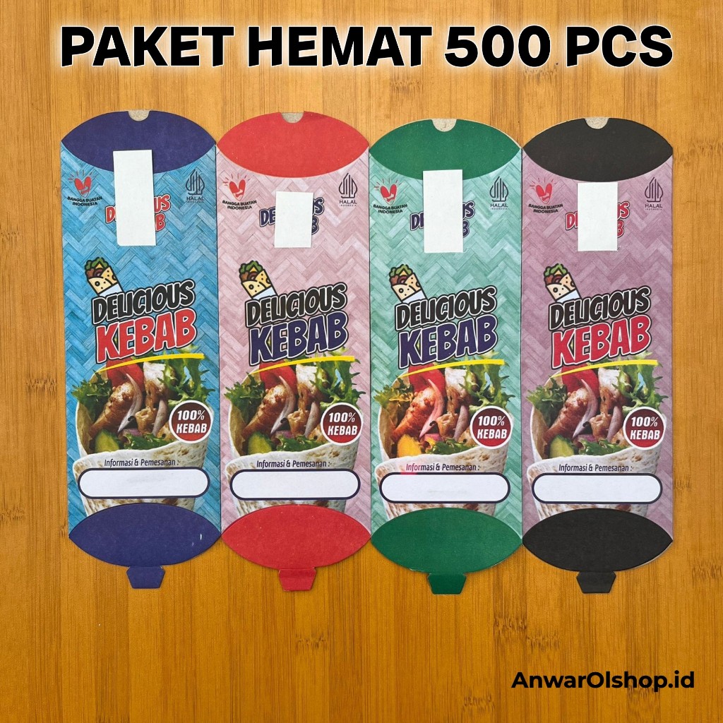 

PAKET HEMAT 500 PCS Kemasan Kebab Jumbo Ukuran 24x9 cm