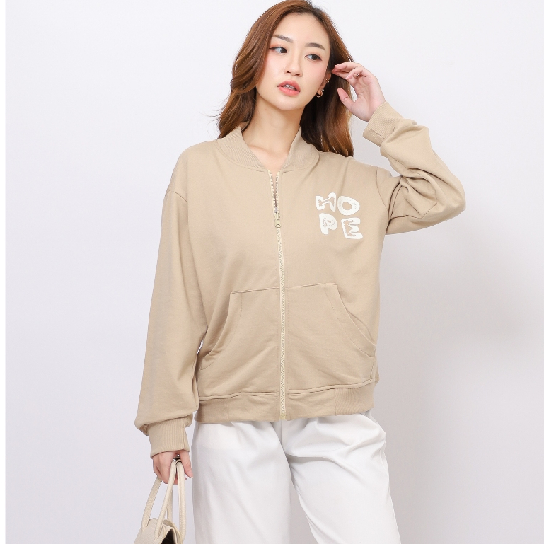 Beyond Closet Eldore Jacket - Jaket Lengan Panjang Wanita Simple Polos