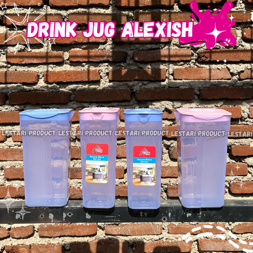 [ 6 pcs ] Drink Jug Alexish Plastik | Teko Air Minum Kulkas Plastik Tebal Kuat Tahan Panas Tahan Lam