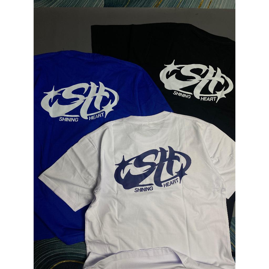 Kaos PSHT Racing style "SH shining heart" desain api & bintang, keren kaos terate psht pusat madiun