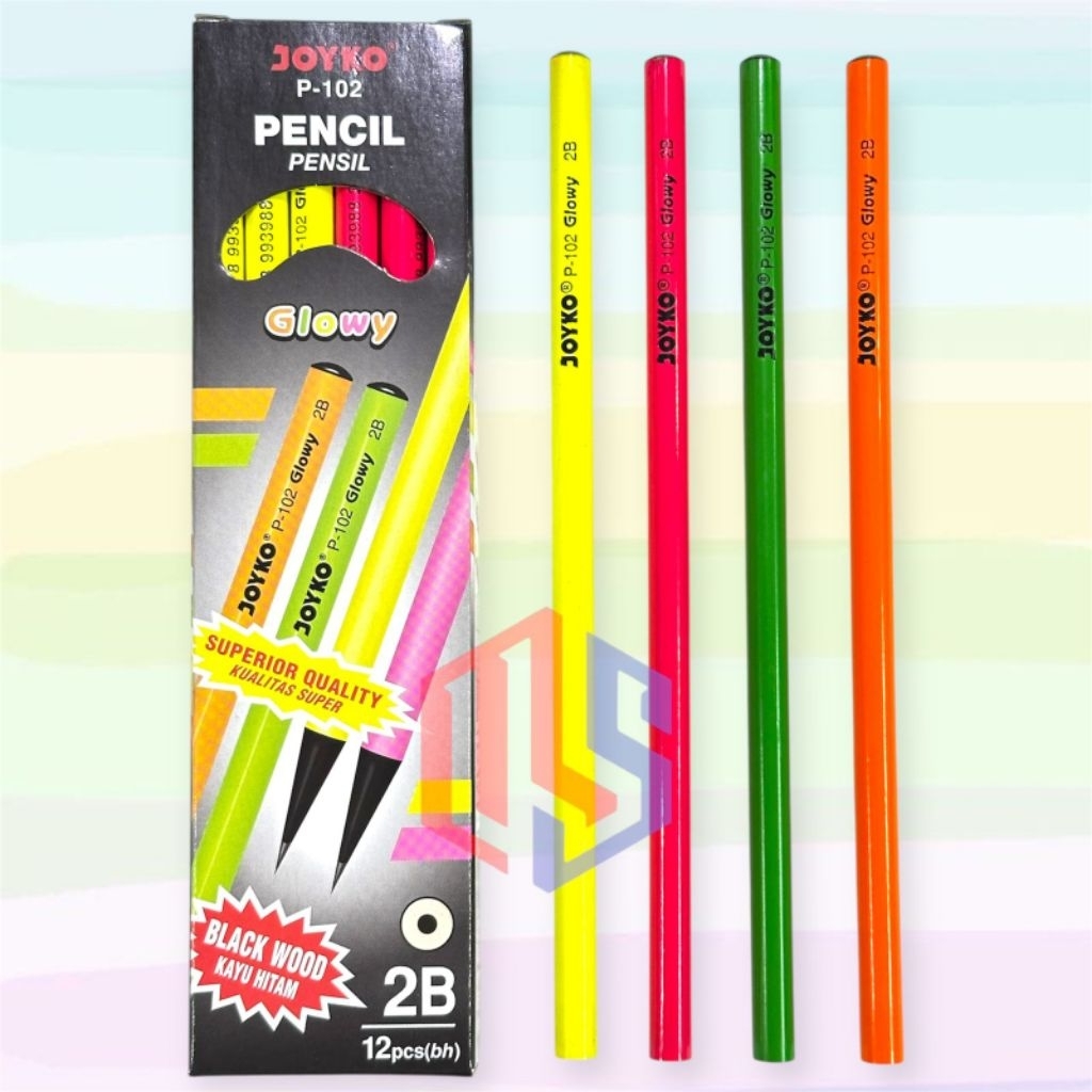 

Pensil 2B Joyko Glowy P-102 (12 Pcs)