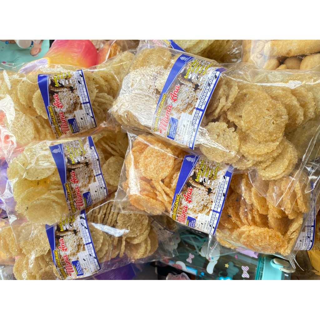 

rengginang kerupuk nasi endol khas makanan ringan