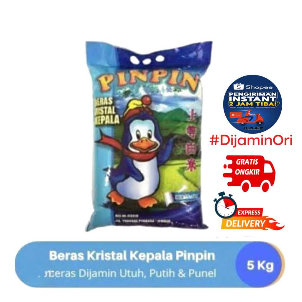 

Beras Premium PINPIN Kemasan 5kg isi 4pcs (LANGSUNG KIRIM)