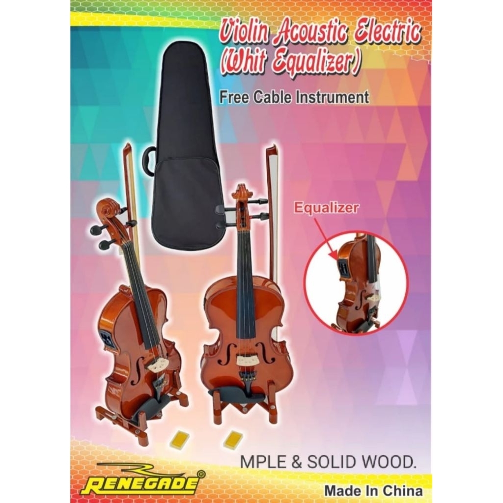 Biola akustik elektrik berkualitas