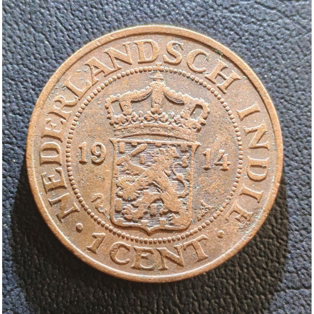 Koin Kuno Nederlands indie 1 Cent buntu tahun 1914