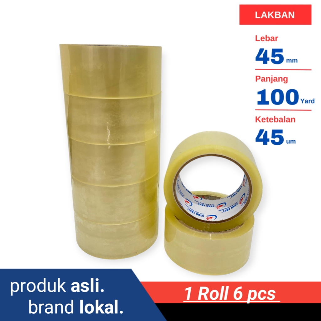 

BANTING HARGA!!! 1 SLOP LAKBAN BENING & COKLAT 100 YARD DIJAMIN KUALITAS TERBAIK