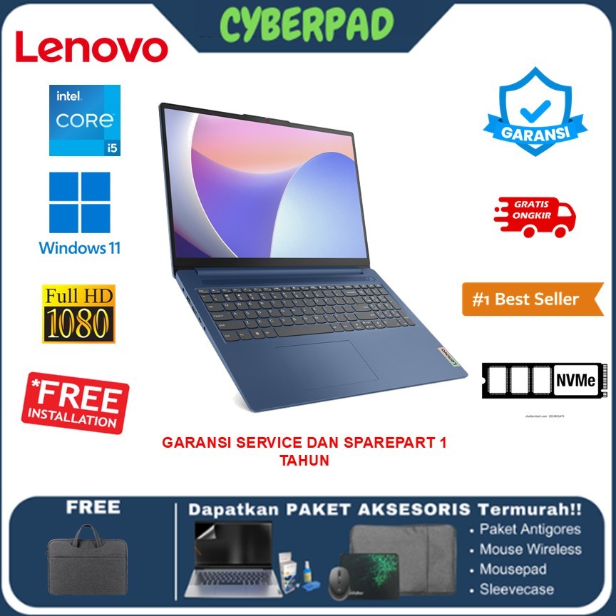 Laptop Touchscreen Lenovo Ideapad Slim 3 15 Touch Core i5 120U 16GB 1TB SSD W11H