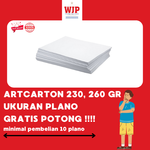 

ART CARTON 230/260 GR UK 65X90, 65X100, 79X109 KHUSUS POTONGAN CUSTOM