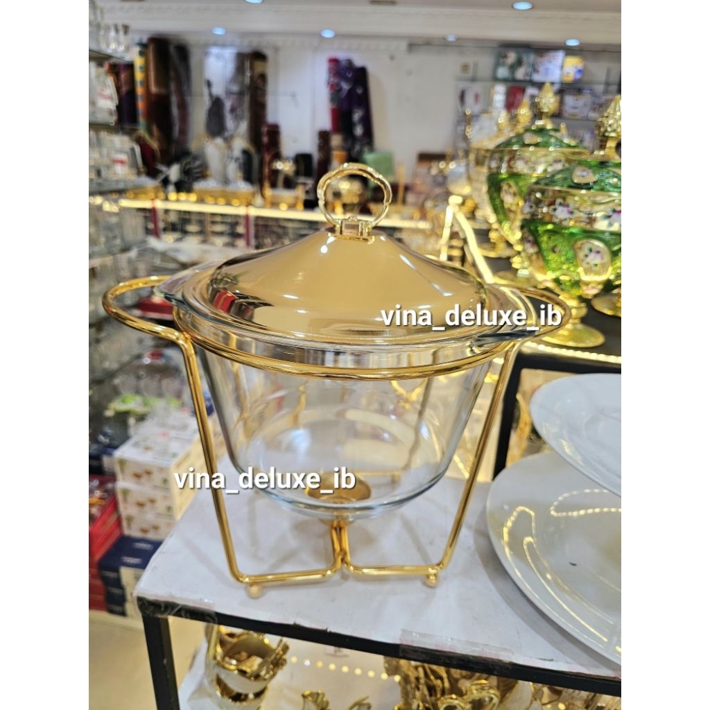 Deep Soup / Prasmanan Bulat Stainless Gold 4liter