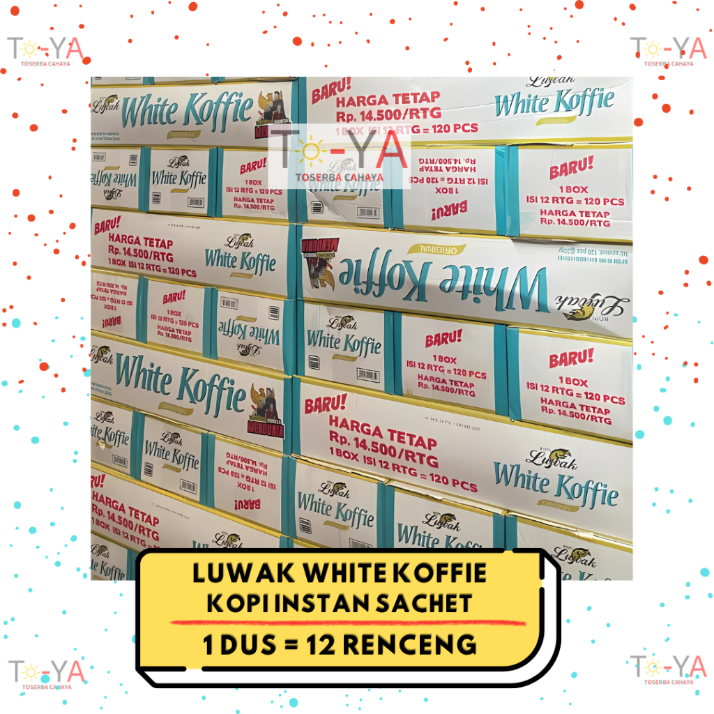 

LUWAK WHITE KOFFIE Original Kopi Instan 3 in 1 Sachet - 1 Dus / 12 Renceng / 120 Pcs