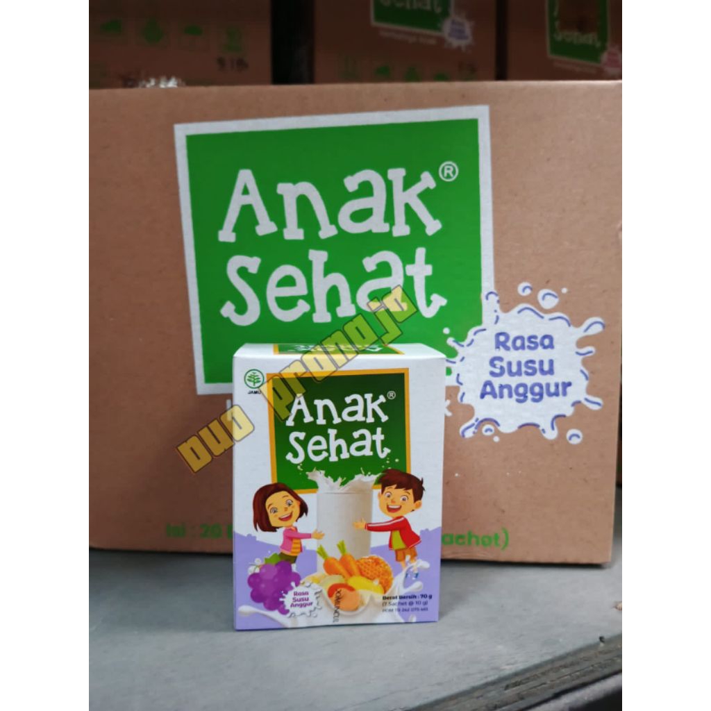 

Anak Sehat Susu Rasa Anggur 1 Dus Isi 7 Sachet dari Sidomuncul
