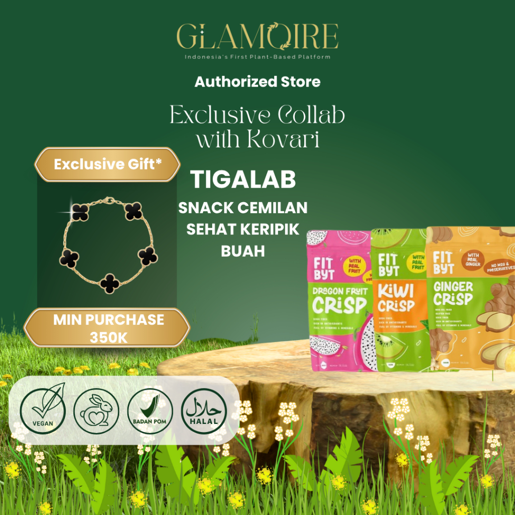 

GLAMOIRE - FITBYT Snack Cemilan Sehat Keripik Buah