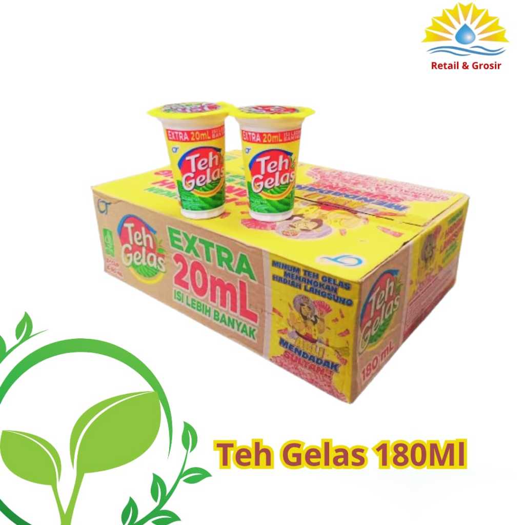 

Teh gelas 180 Ml isi 24 Pcs