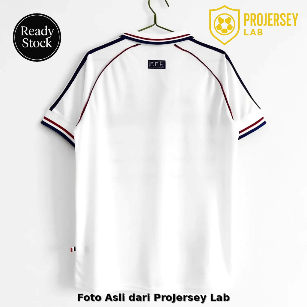 (BARU) RETRO JERSEY BOLA FRANCE AWAY WORLD CUP 1998