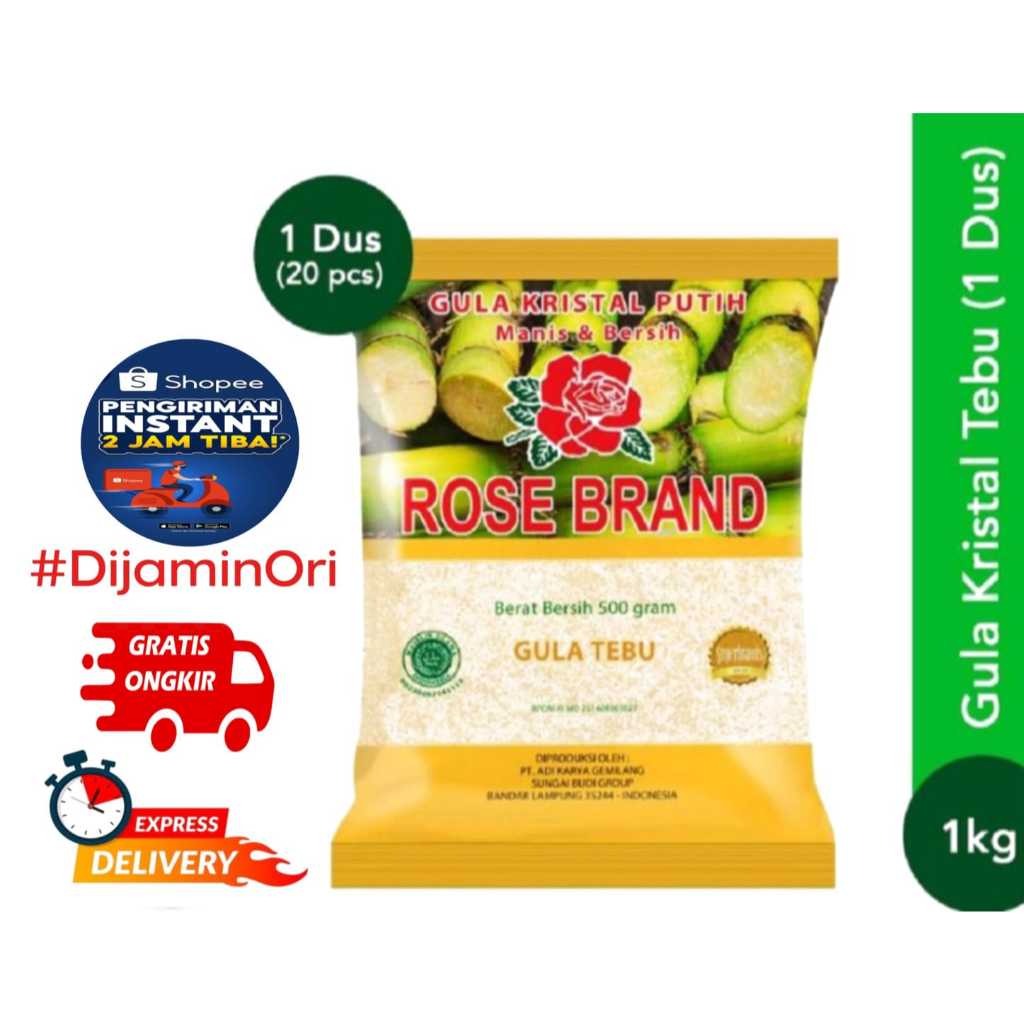 

Gula Rosebrand Kuning Kemasan 1kg 1dus isi 20 (LANGSING KIRIM)