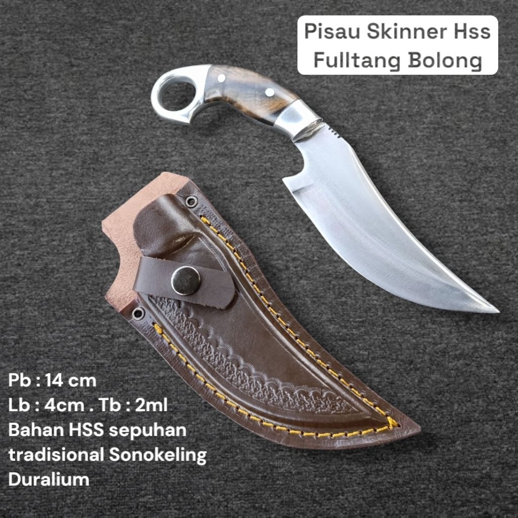 Pisau Skinner Bolong Hss - Pisau Seset Pembersih Kulit Melengkung