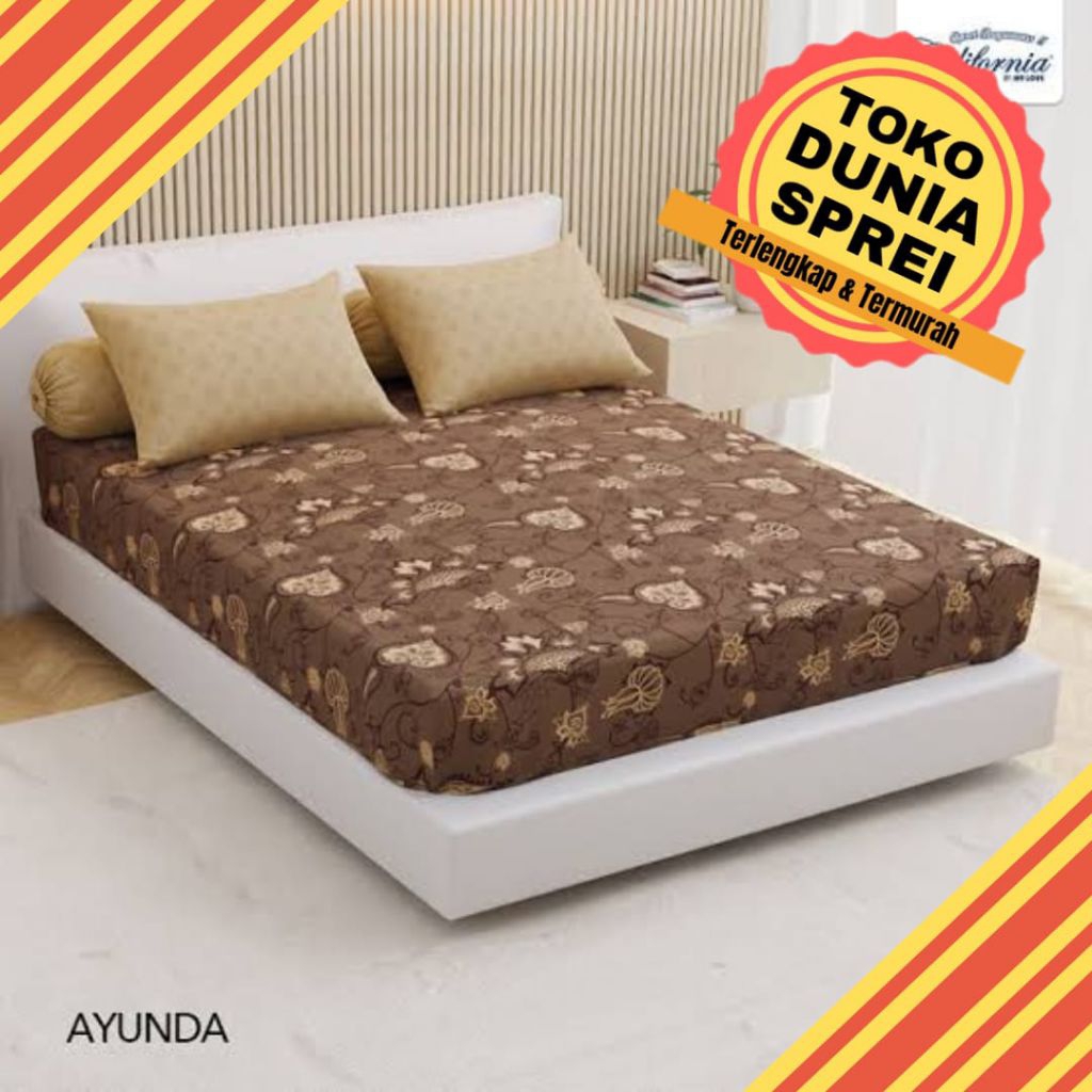 Sprei California 180x200 motif Ayunda