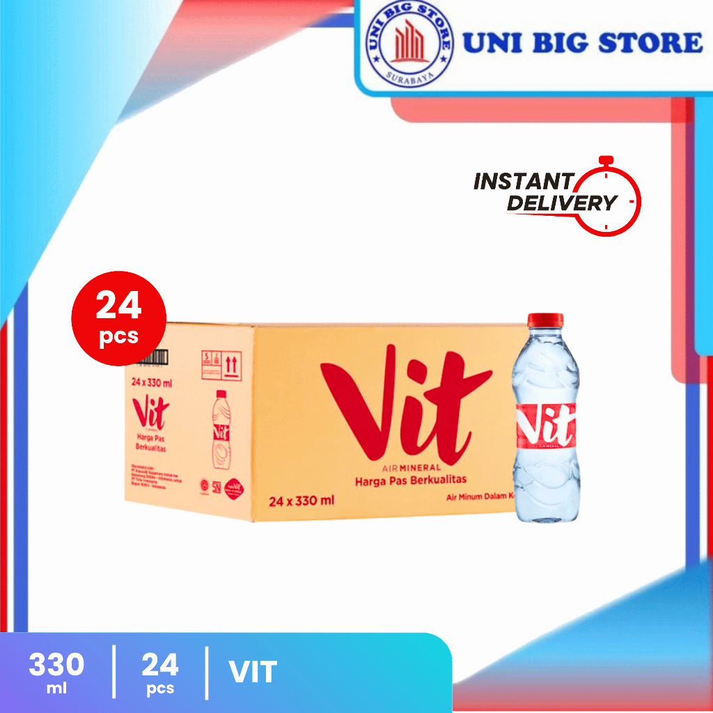 

VIT Air Mineral Botol 330 ml 24 pcs DUS