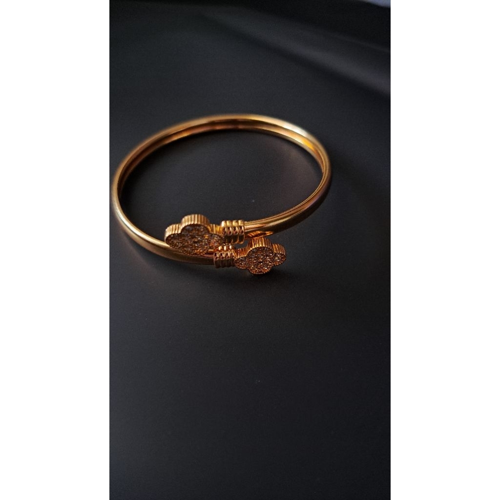 beebowribbon ~ gelang bangle dewasa gelang titanium gelang xuping lapis emas gelang wanita dewasa ge