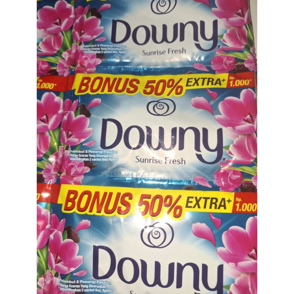 12 SACHET(1renteng) DOWNY SUNRISE FRESH 24ml