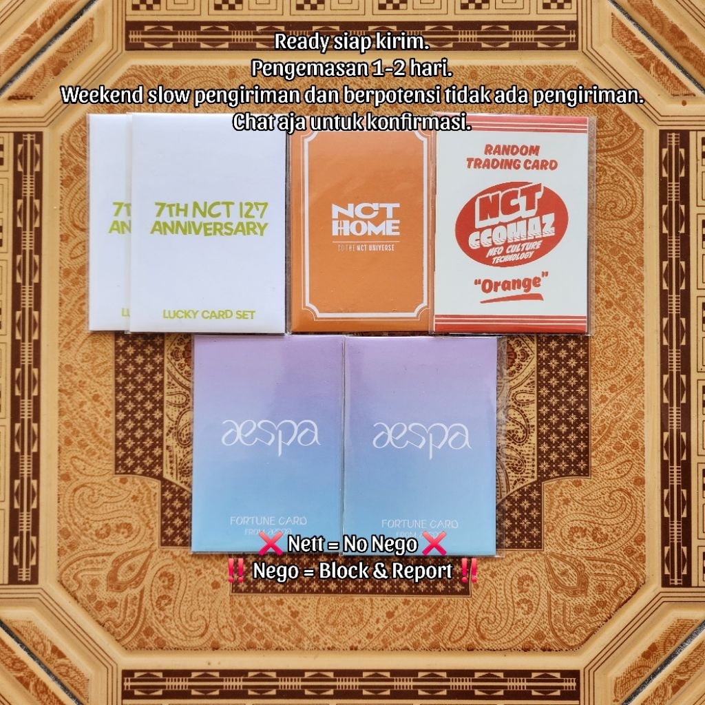[CLEARANCE SALE ALL SEALED] MD 7TH ANNIVERSARY LUCKY CARD NCT 127 YUTA SCARTCH A VER NCT HOME TRADIN