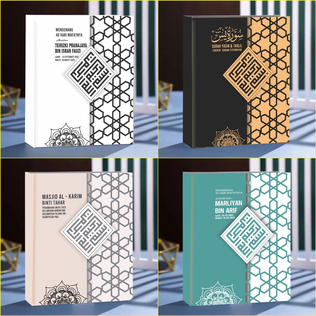 Buku Yasin & Tahlil 40 Hari Custom Foto