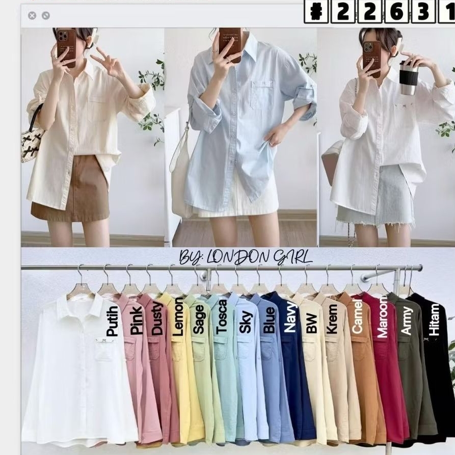 kemeja soft suede import / kemeja panjang wanita import