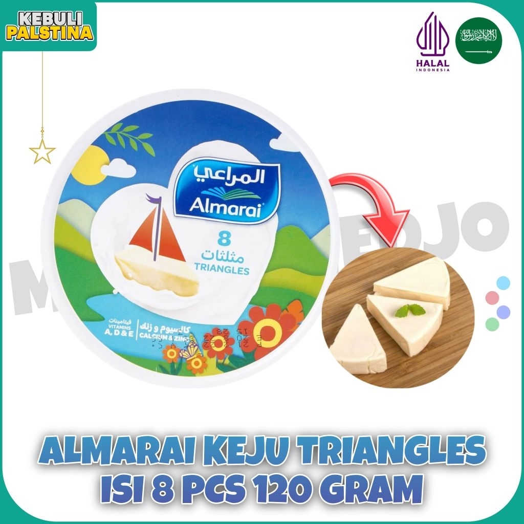 

KEJU ALMARAI TRIANGLES ISI 8 PCS 120 GRAM ASLI DARI SAUDI