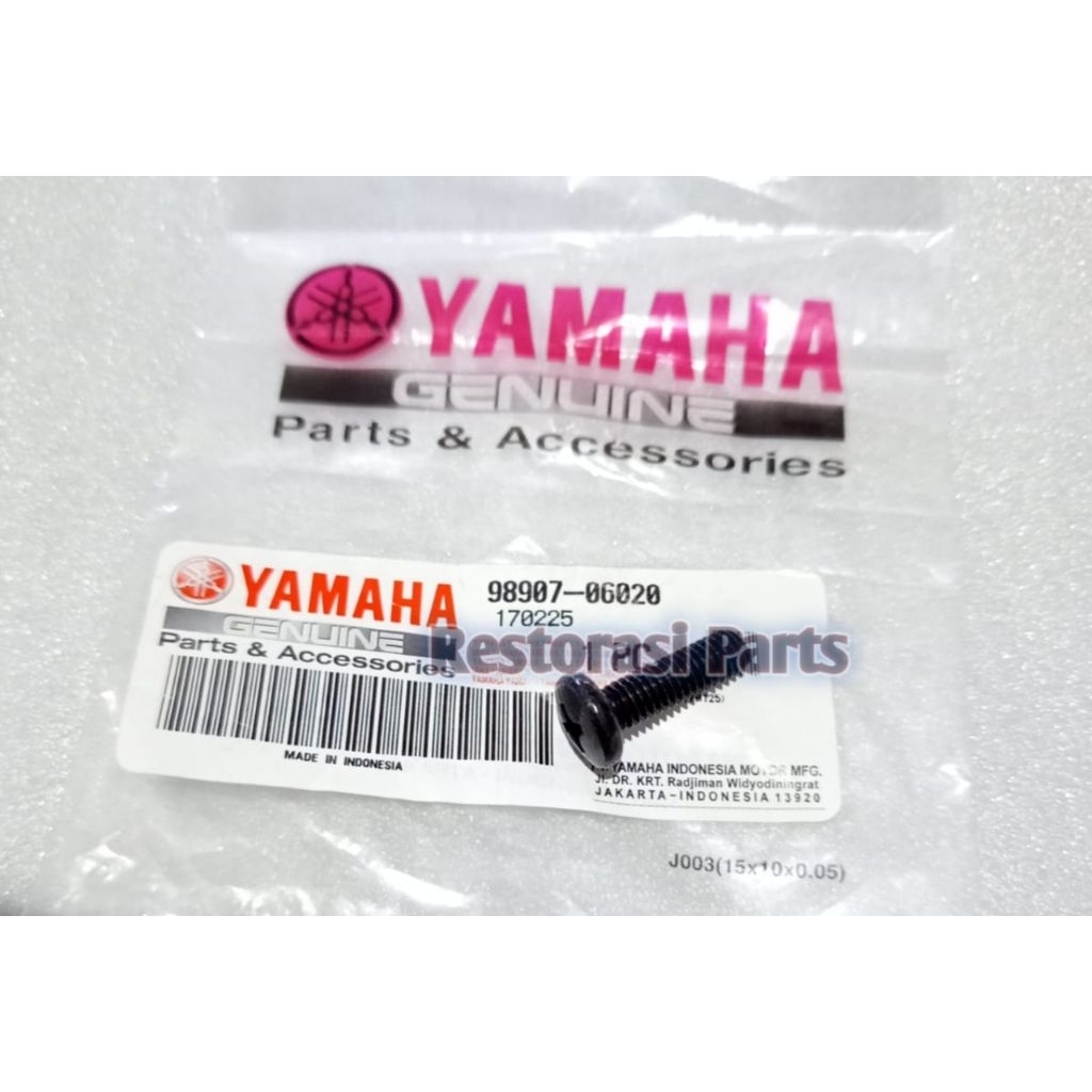 Screw Bind Baut Bodi Body Sayap Samping Yamaha Scorpio Original Asli Yamaha 98907-06020
