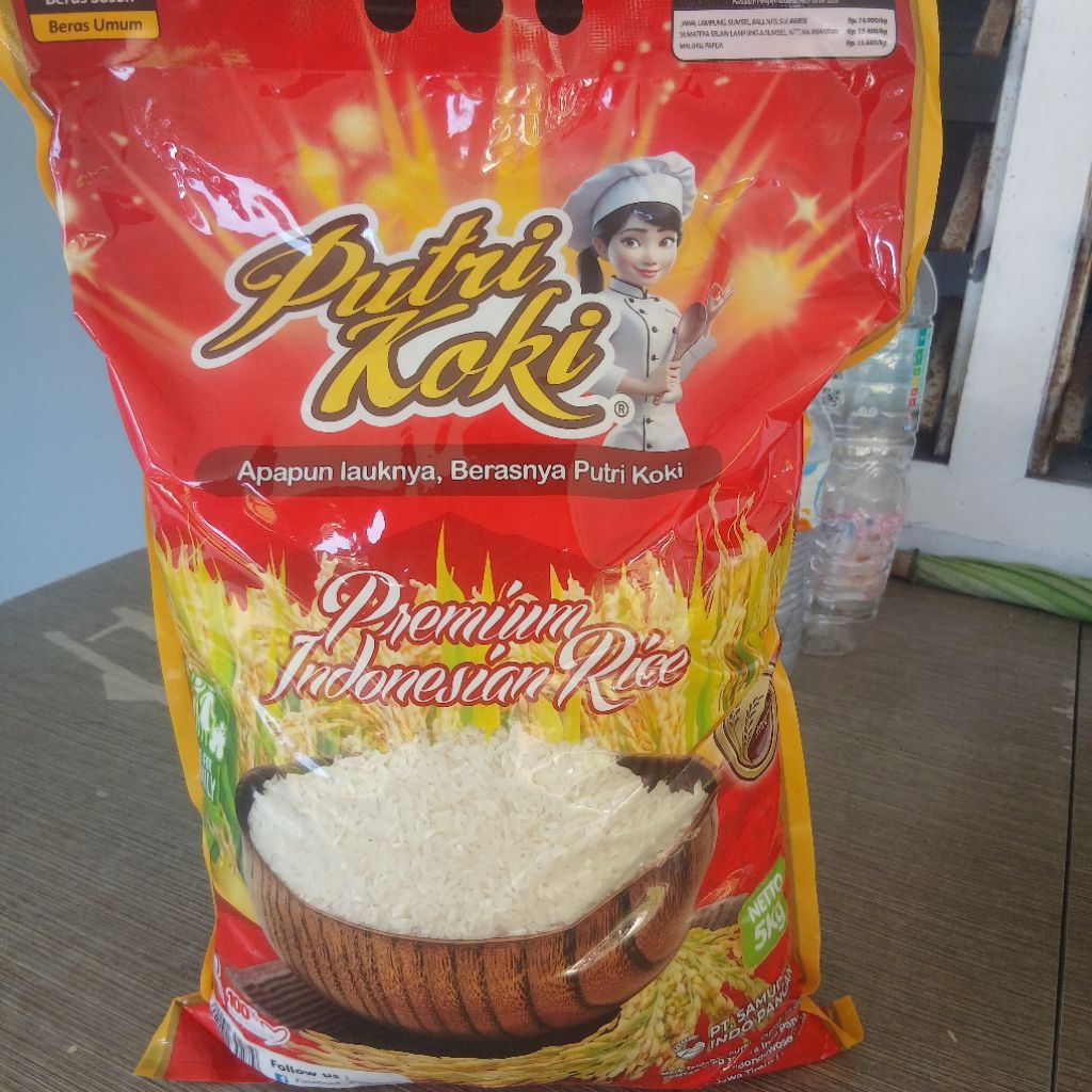 

Beras Putri Koki Premium Indonesian Rice Kemasan 5kg