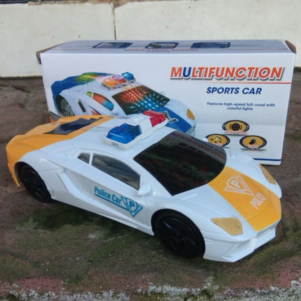 MAINAN MOBIL POLISI LAMBORGINI LAMPU & MUSIK