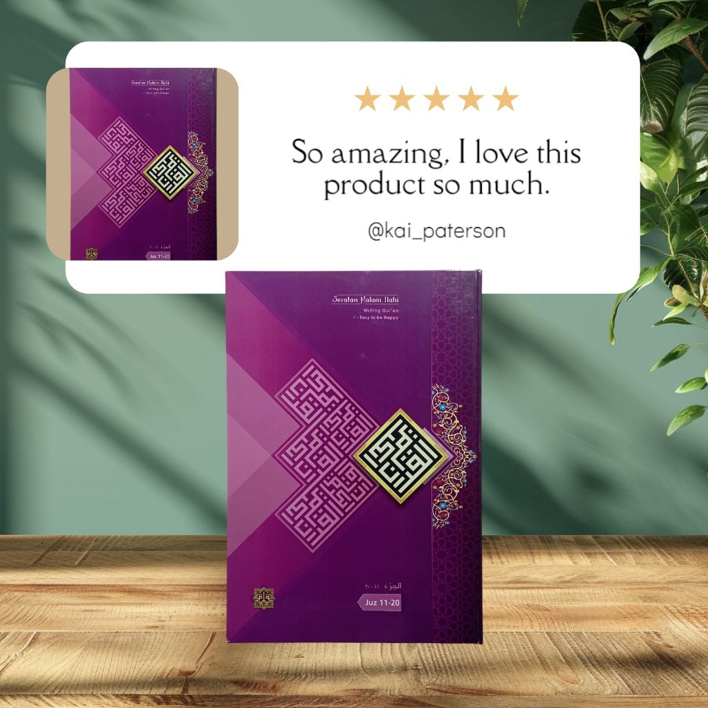 Al-Qur'an Write Juz 21-30 Book Writing Al-Qur'an - Tulis [Merk AL-QIBLAT]