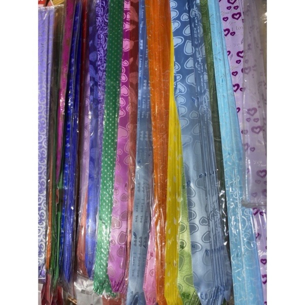 

Pita Tarik 18" / 18" Pita Serut kado hiasan lebaran natal valentine graduation paskah imlek parcel ulang tahun laser / motif renda 2 x 34 cm si 10 pcs